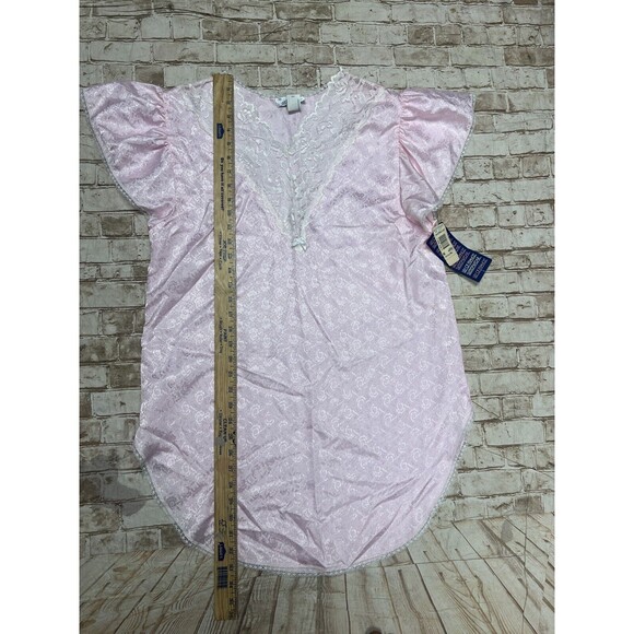Vintage Lily of France  Night Gown Nightie‎ size Medium Pink Lace NWT - Picture 4 of 6